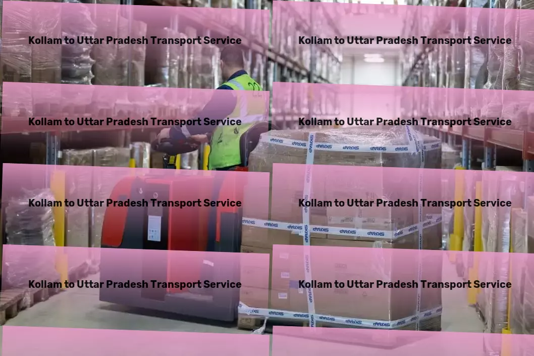 Kollam to Uttar Pradesh Cargo Specialized transport operations